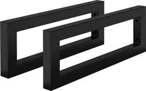 ML-Design sada 2 nástěnných držáků na umyvadlo, 45x15 cm, černá, z oceli ML-Design sada 2 nástěnných držáků na umyvadlo, 45x15 cm, černá, z oceli