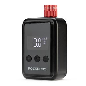 ROCKBROS MINI Pumpe 150PSI Fahrrad Elektrische tragbar Luftpumpe mit LED-Anzeige Schwarz