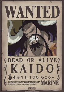 Poster One Piece Wanted Kaido 35x52cm.