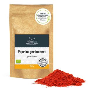 Paprika geräuchert, gemahlen, süß, BIO, 250g