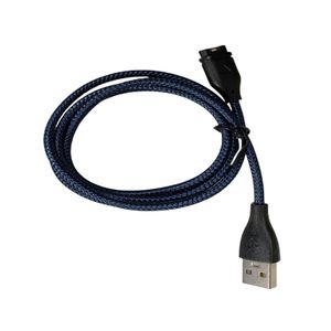 INF Gewebtes USB-Ladekabel für Garmin Fenix 5/6/7/6X Pro Solar/6S Pro/5X Plus