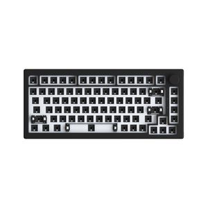 Akko 5075S VIA 75 % mechanisches Gaming-Barebone-Tastatur-Kit, RGB-Hintergrundbeleuchtung, 3/5-Pin-Hotswap（Schwarz, ANSI, QWERTY, Englisch）