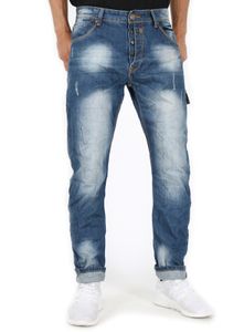 Justing Regular Tapered Fit Jeans - ST-03058#D, Größe:W30 L30, Artikelnr.:Mod. 1 - ST-03058#D
