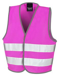 Result Safe-Guard Kinder Junior Safety Vest Warnschutz für Kinder R200J pink M (7-9)
