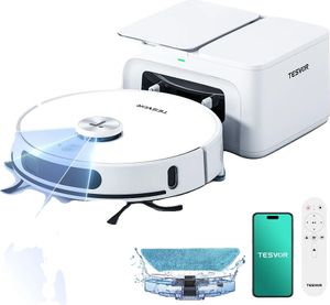 Robotický vysavač, sací výkon 8000 Pa, laserová navigace, Tesvor S8 Max