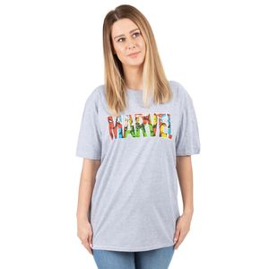 Marvel - T-Shirt für Damen NS6527 (S) (Grau/Rot/Grün)