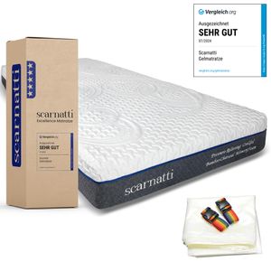 Scarnatti™ Kaltschaummatratze 160x200 cm – 18 cm, 7-Zonen - Gel Memory Foam H3-H4 Bambus Aktivkohle, druckentlastend inkl. Vacuumbeutel für Matratzen Scarnatti™ Kaltschaummatratze 160x200 cm – 18 cm, 7-Zonen - Gel Memory Foam H3-H4 Bambus Aktivkohle, druckentlastend inkl. Vacuumbeutel für Matratzen