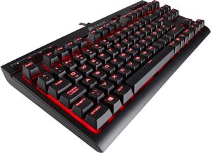 Corsair Gaming K63 Compact Mechanical - Tastatur - QWERTZ - Schwarz, Rot