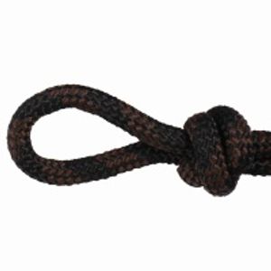 Knotenhalfter schwarz/braun Pony