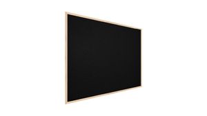 Schwarz Pinnwand mit Holz Rahmen 100x80cm Korktafel Korkwand Pinnwand Kork Schwarz Oberfläche
