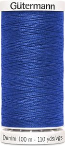Profi Jeansfaden Denim 100m Gütermann Nähgarnfarben: 6690 royalblau