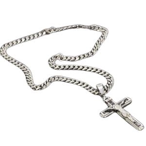 Halskette mit Kreuz und Jesus Symbol | CRUCIFIXCHAIN