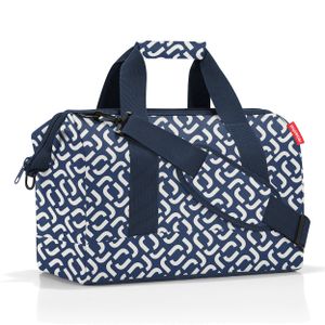 reisenthel allrounder M, cestovná taška, športová taška, taška cez rameno, lekárska taška, taška, polyesterová tkanina, Signature Navy, 18 L, MS4073