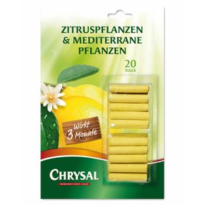 Chrysal Zitrus- & Mediterrane Pflanzen Düngestäbchen - 20 Stück