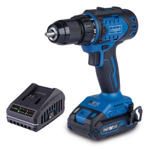Scheppach Akku-Bohrschrauber BC-DD60-X | Brushless | Drehmoment 60Nm | Drehmomentstufen 25+1 | LED | inkl. 2Ah Akku + 2,4A Ladegerät