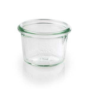 APS 12 Original WECK Gläser, Ø 6 cm, H: 5,5 cm, Sturzform ohne Deckel, Einmachglas, Dekoglas, Dessertglas,Vorratsglas, spülmaschinengeeignet, Volumen 80 ml