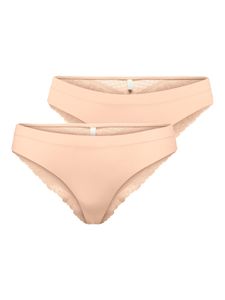 Spitzen Slips 2-er Pack String Unterhosen Brazilian Tanga ONLCAROLINE | S