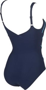 arena Badeanzug Frauen/Damen Bodylift mit hochgeschlossenem Rücken, Farbe:Schwarz, Größe:44