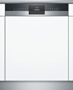 Siemens iQ300 SN53HS36TE, Čiastočne vstavaný, Úplná veľkosť (60 cm), Biela, Čierna, Nerezová oceľ, Dotyk, 1,75 m