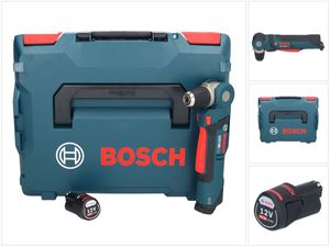 Bosch Professional GWB 12V-10 Akku Winkelbohrmaschine 12 V + 1x Akku 2,0 Ah + L-Boxx - ohne Ladegerät