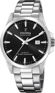 Festina F20024/4 Pánské hodinky Swiss Made Black Quartz náramek z nerezové oceli