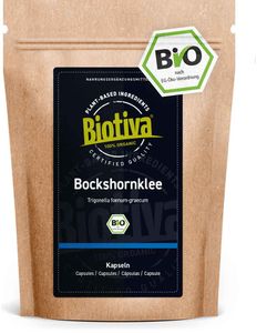 Biotiva Bockshornklee 500 Kapseln aus biologischem Anbau
