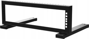 RACK 19 Zoll 2HE-Rack für Montagegeräte Schwarzer Stalflex-Ständer