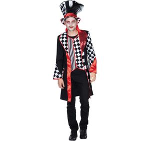 Pierrot Kostüm Harlekin Frack Mantel Pedrolino für Herren