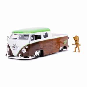 Jada Toys 253225013 - Marvel Guardians of the Galaxy 1962 VW Bus 1, 1:24 - Modellauto