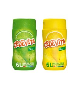 Cedevita Zitrone/Cedevita Limette (limun/limeta) 9 Vitamine, Instant Pulver Vitamin Getränke Mix 2 x 455g, macht 12L Saft alkoholfreie