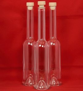 OPI-HGK-500 6 Leere Glasflaschen 500 ml OPI-HGK Flaschen Leere Glasflasche mit Griffkorken zum Selbst Abfüllen 0,5 Liter l Likörflaschen 500ml