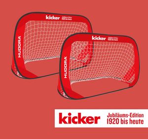 HUDORA Pop Up Fußballtor "kicker Edition", 2er Set