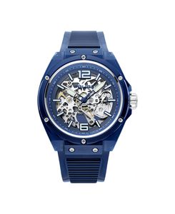 Police Herrenuhr PL15924JPBL.48P Automatik Armbanduhr blau