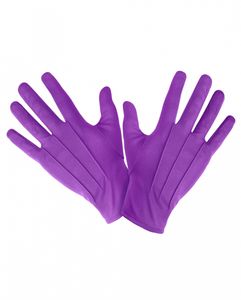 Violette Handschuhe als Kostümzubehör für Fasching & Halloween