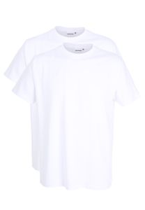 GÖTZBURG Herren T-Shirt, kurzarm, Baumwolle, Single Jersey weiß uni, 2er Pack Größe: S