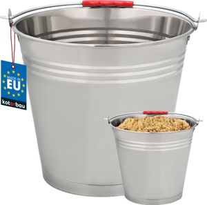 KOTARBAU® Edelstahleimer 12 l Lebensmitteleimer Kücheneimer Futtereimer Milcheimer Eimer Garteneimer Baueimer für Gastronomie