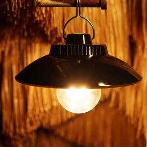 Campinglampe wiederaufladbar, Retro-Campinglaterne, LED-Campingleuchte, LED-Campinglaterne, Zeltlampe für Camping