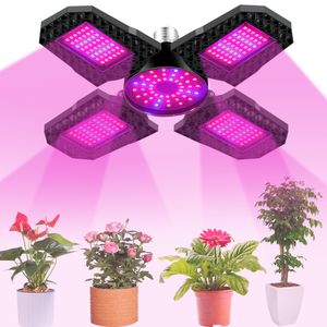 Faltbar E27 LED Pflanzenlicht 100W Vollspektrum Gewächshaus Pflanze Wachstumslampe Pflanzenlampe