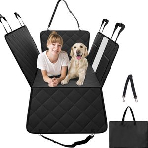 VEVOR pokrowiec na tylne siedzenie dla psa, koc dla psa, pokrowiec na siedzenie dla psa z twardym spodem, koc samochodowy dla psa, 134,5 x 63 cm, 168 kg, z siatkowym oknem, torba do przechowywania do samochodu, SUV, ciężarówki