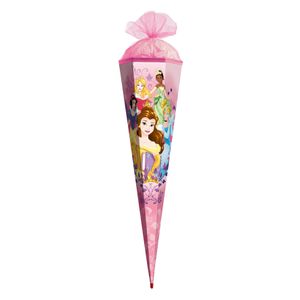 ROTH Schultüte groß Disney Princess 85 cm eckig Tüllverschluss ROT(H)-Spitze Zuckertüte Schulanfang