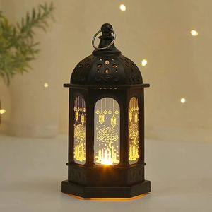 Ramadan Deko Lampe, Eid Mubarak Laterne Mond Stern Dekoration, Ramadan Dekoration Muslimische Festival Dekorative, schwarz,