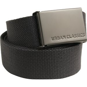 Urban Classics Uni Gürtel Canvas Belts TB305 Grau Charcoal One Size