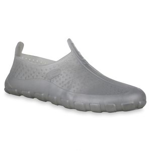 Mytrendshoe Pánske topánky na kúpanie Aqua Kúpacie sandále Letná plážová obuv Cut Outs 823146, Farba: sivá, Veľkosť: 41