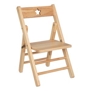Dřevěná dětská židle STAR, hnědé