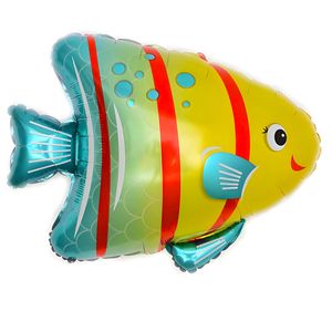 Folienballon Tier, Fisch bunt ca. 75,5*62 cm