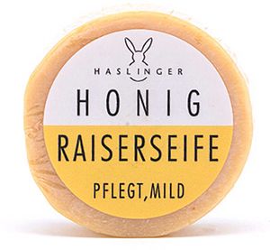 Haslinger Honig Rasierseife für sensible Haut beruhigend milde Pflanzenöle 60 g