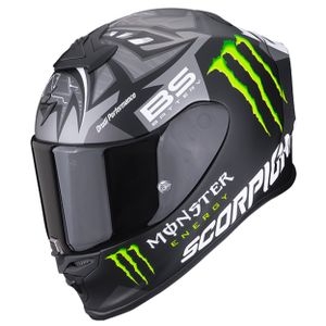 Scorpion EXO-R1 Air Fabio Monster Replica Helm Farbe: Schwarz Matt/Silber, Grösse: L (59/60)