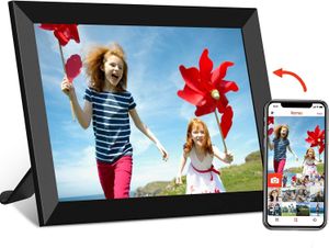 HDeye 10.1 Zoll WiFi Digitaler Fotorahmen, 1280x800 IPS Touchscreen, 32GB Speicher, Auto-Rotate, Wandmontage, einfache Einrichtung Fotos & Videos sofort über die Frameo App von überall aus teilen FRAMEO app