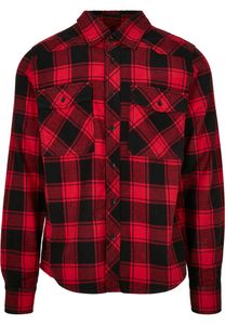 Build Your Brandit Herren Hemd Check Shirt 4002 Rot Red-Black XL