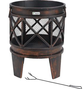 Tepro Feuerstelle "Gracewood" Feuerschale, Antik-Rost-Optik